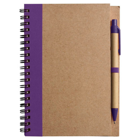 ЕКО блокнот 'Stella' + ручка (Фіолетовий)