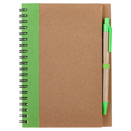 ЕКО блокнот 'Stella' + ручка (Світло-зелений)