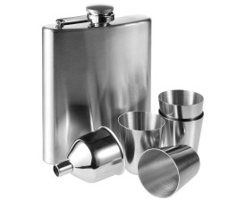 Набір з флягою 'Brittany' 220 мл (Срібний)