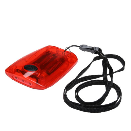 Ліхтарик пластиковий 3 LED (Червоний)