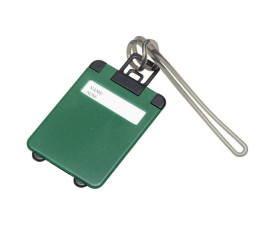 Бирка для багажу пластикова 'Jenson' (Зелений)