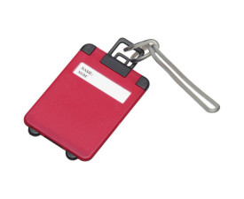 Бирка для багажу пластикова 'Jenson' (Червоний)