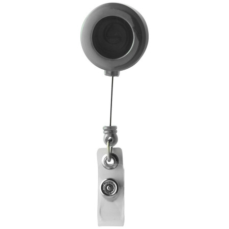 Тримач-рулетка для бейджа 'Eric' пластиковий (Чорний)