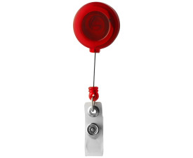 Тримач-рулетка для бейджа 'Eric' пластиковий (Червоний)