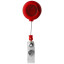 Тримач-рулетка для бейджа 'Eric' пластиковий (Червоний)
