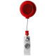 Тримач-рулетка для бейджа 'Eric' пластиковий (Червоний)