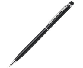 Ручка-стилус алюмінієва 'Irina' поворотна (Чорний)