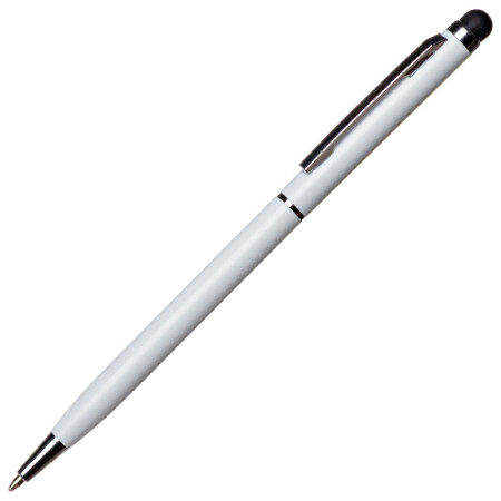 Ручка-стилус алюмінієва 'Irina' поворотна (Білий)