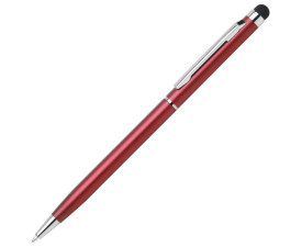 Ручка-стилус алюмінієва 'Irina' поворотна (Бордовий)