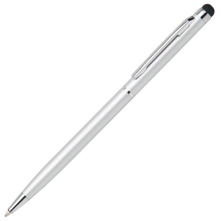 Ручка-стилус алюмінієва 'Irina' поворотна (Срібний)