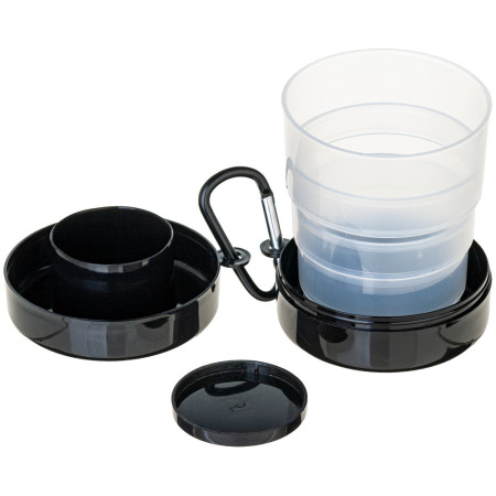 Склянка складана пластикова 'Dolly' 220 мл (Чорний)