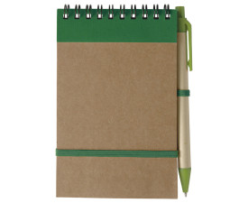 ЕКО блокнот 'Emory' А6 + ручка (Зелений)