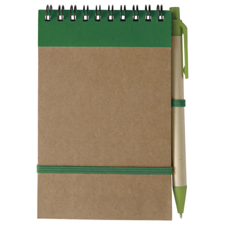 ЕКО блокнот 'Emory' А6 + ручка (Зелений) ЕКО блокнот 'Emory' А6 + ручка (Зелений)