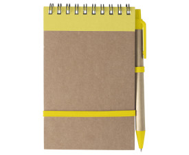 ЕКО блокнот 'Emory' А6 + ручка (Жовтий)