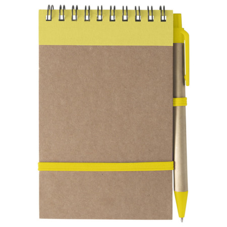 ЕКО блокнот 'Emory' А6 + ручка (Жовтий)