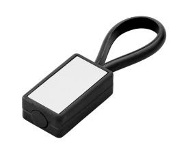 Брелок 'Loop' пластик + метал (Чорний)