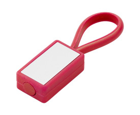 Брелок 'Loop' пластик + метал (Червоний)