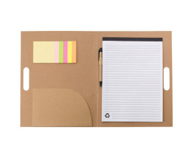 ЕКО папка 'Charlie' А4 (блокнот + ручка) (Коричневий) ЕКО папка 'Charlie' А4 (блокнот + ручка) (Коричневий)