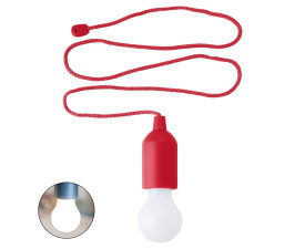 Світильник 'Kirby' LED (1 Вт) на шнурку (Червоний)