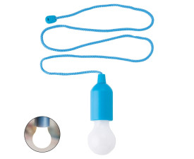 Світильник 'Kirby' LED (1 Вт) на шнурку (Блакитний)