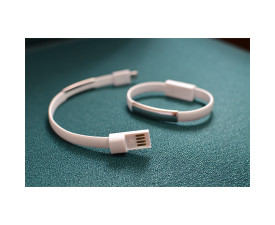 USB-браслет силіконовий 'Tiago' (Білий)