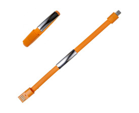 USB-браслет силіконовий 'Tiago' (Помаранчевий)