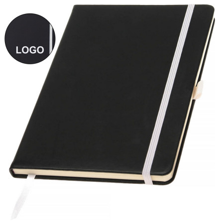 Записна книжка 'Charlene' А5 кольорове гравіювання (Білий)