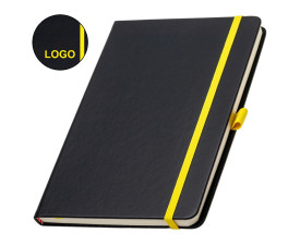 Записна книжка 'Charlene' А5 кольорове гравіювання (Жовтий)