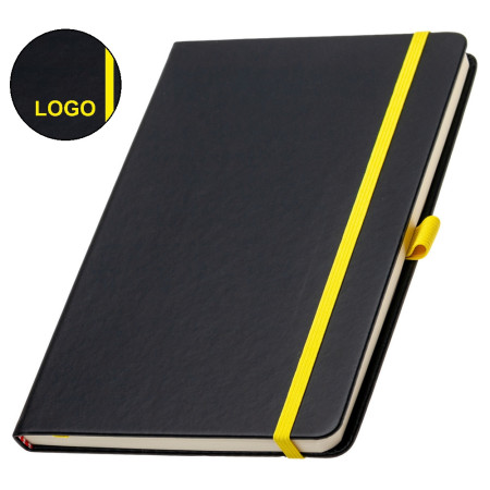 Записна книжка 'Charlene' А5 кольорове гравіювання (Жовтий)