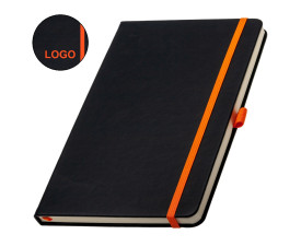 Записна книжка 'Charlene' А5 кольорове гравіювання (Помаранчевий)