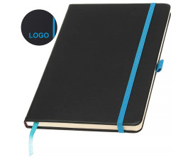 Записна книжка 'Charlene' А5 кольорове гравіювання (Блакитний)