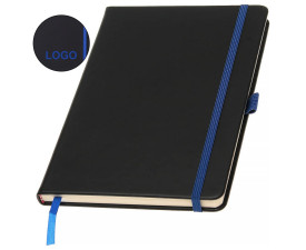 Записна книжка 'Charlene' А5 кольорове гравіювання (Синій)