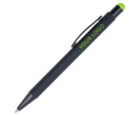 Ручка-стилус алюмінієва 'Formentera' кольорове гравіювання (Світло-зелений)