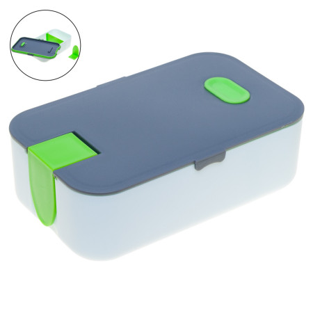 Ланч-бокс з перегородкою 'Veronica' 850 мл (Світло-зелений)