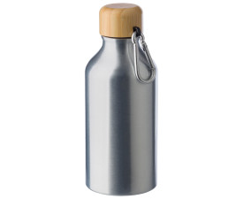 Пляшка алюмінієва 'Addison' 400 мл (Срібний) Пляшка алюмінієва 'Addison' 400 мл (Срібний)