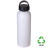 Пляшка з переробленого алюмінію 'Rory' 800 мл (Білий)