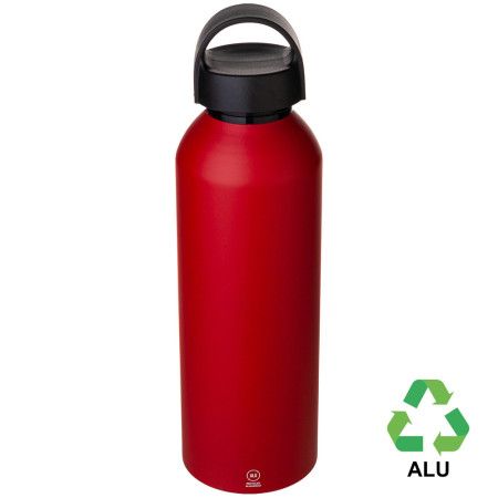 Пляшка з переробленого алюмінію 'Rory' 800 мл (Червоний)