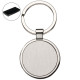 Брелок 'Round Line' металевий &Oslash;35 мм (Срібний)