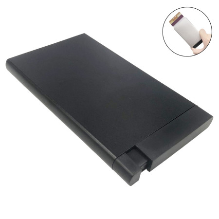 Футляр для платіжних карт (картхолдер) з RFID-захистом (Чорний) Футляр для платіжних карт (картхолдер) з RFID-захистом (Чорний)