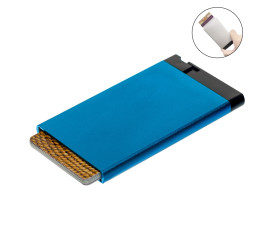 Футляр для платіжних карт (картхолдер) з RFID-захистом (Синій)