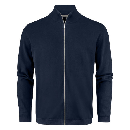 Кардиган на блискавці чоловічий James Harvest Ashland (темно-синій)
