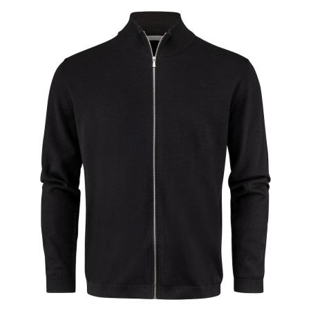 Кардиган на блискавці чоловічий James Harvest Ashland (чорний)