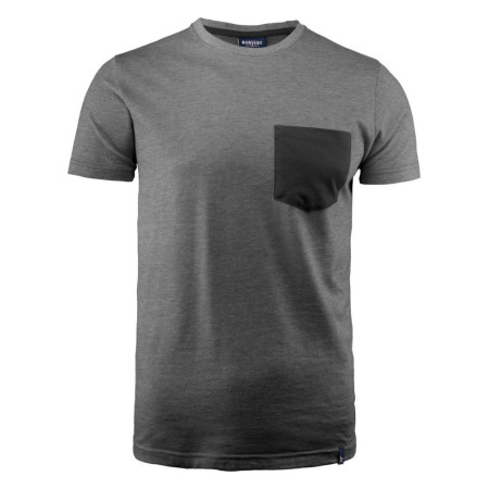 Футболка чоловіча James Harvest Portwillow (чорний меланж)