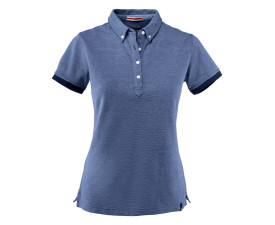 Футболка поло жіноча James Harvest Larkford (глибокий-синій меланж)