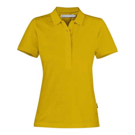 Футболка поло жіноча James Harvest Neptune (насичений сонячний)