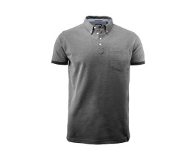 Футболка поло чоловіча James Harvest Larkford (чорний меланж)