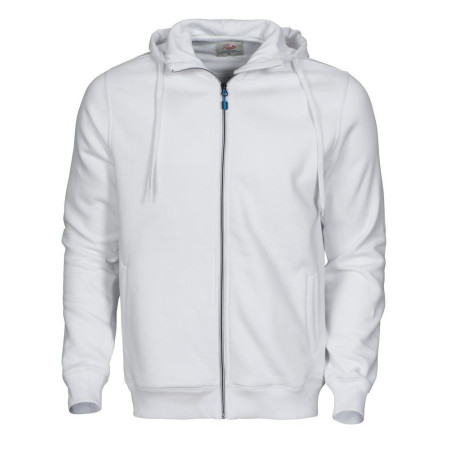 Худі на блискавці чоловіче Printer Overhead (білий)