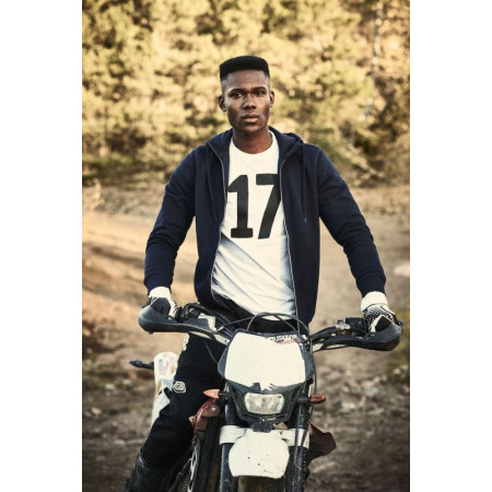 Худі на блискавці чоловіче Printer Overhead (кобальт)