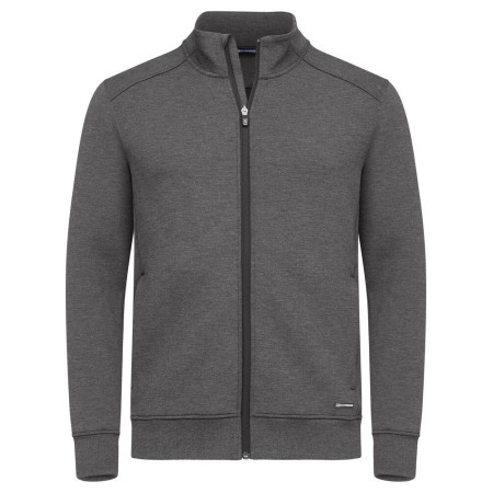 Світшот на блискавці чоловічий Cutter&Buck Pemberton Cardigan FZ (антрацит меланж)