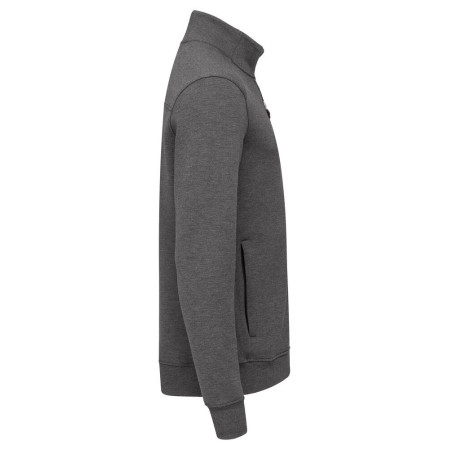 Світшот на блискавці чоловічий Cutter&Buck Pemberton Cardigan FZ (антрацит меланж)